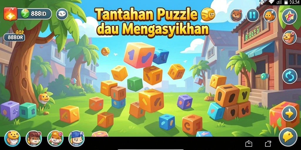 Gameplay seru dan menantang dalam puzzle 888IDR.