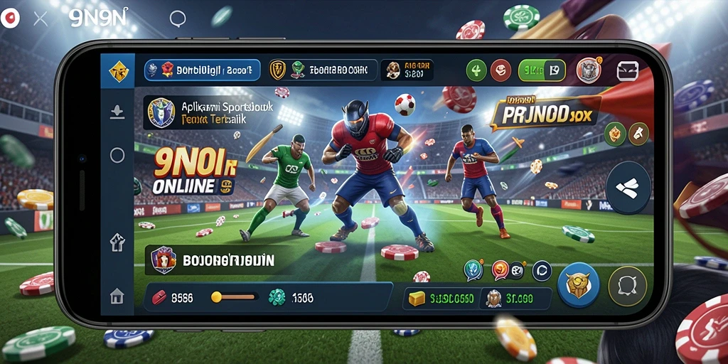 Tampilan gameplay aplikasi sportsbook 9N9N yang menarik.