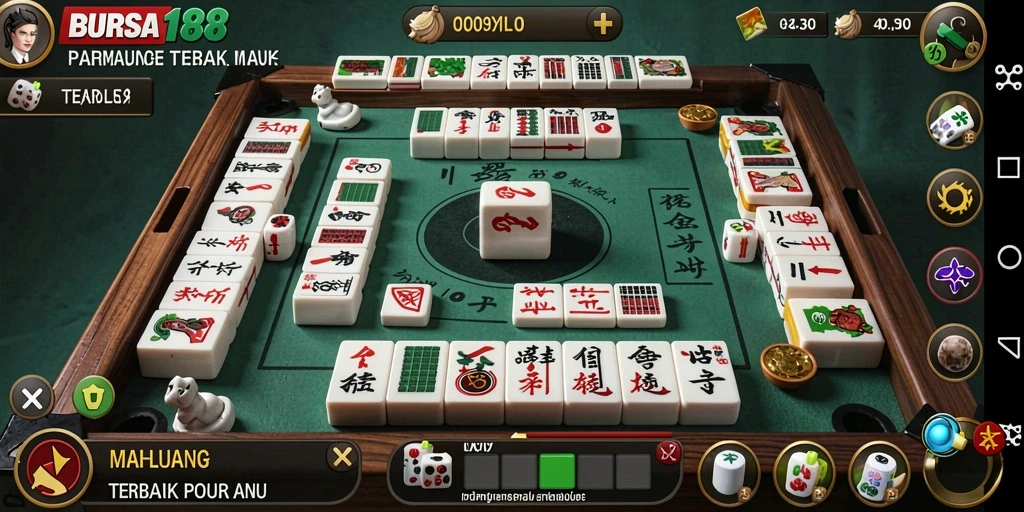 Screenshot gameplay BURSA188 menampilkan berbagai level Mahjong yang menantang.