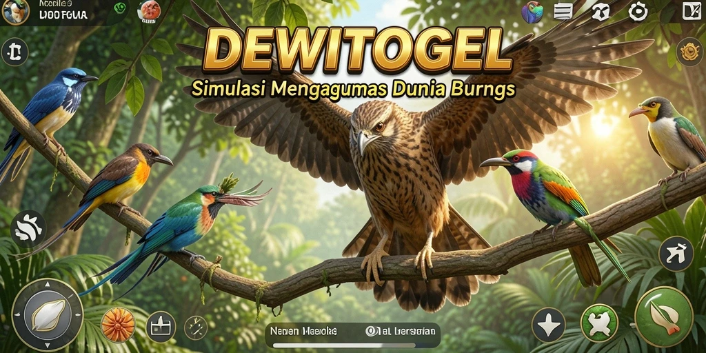 Tangkapan layar DEWITOGEL menampilkan gameplay simulasi burung yang mendalam.
