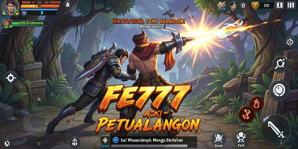 Tangkapan layar utama FE777 menampilkan aksi mendebarkan di battlefield.
