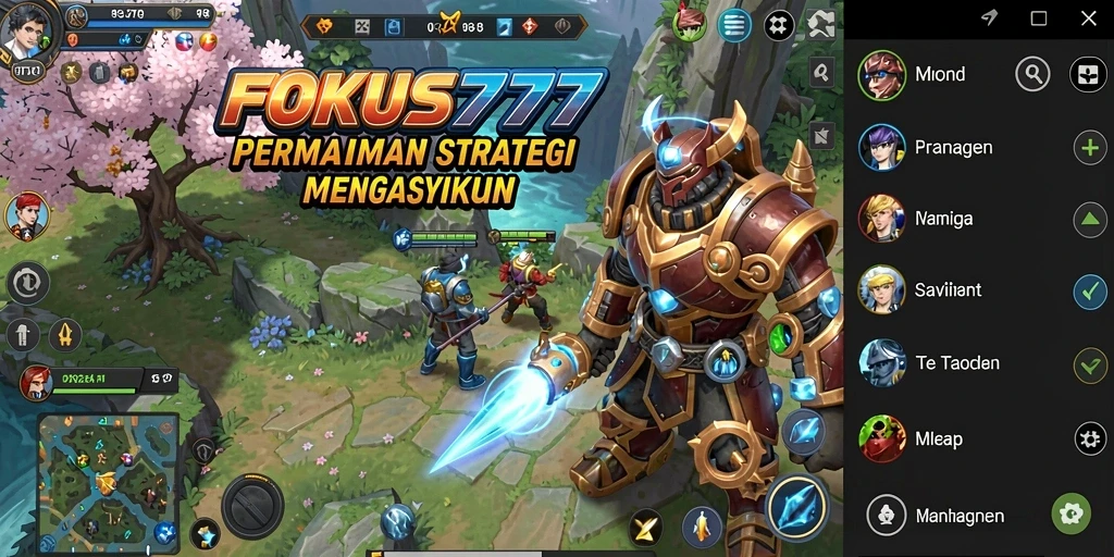 Tangkapan layar utama memperlihatkan aksi gameplay SLG yang intens.