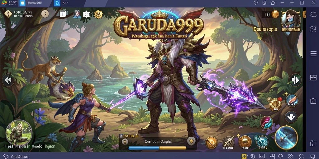 Tangkapan layar menunjukkan aksi seru dalam pertarungan RPG.
