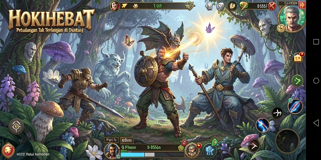 Tampilan gameplay <strong>HOKIHEBAT</strong> yang menampilkan momen seru dalam petualangan.