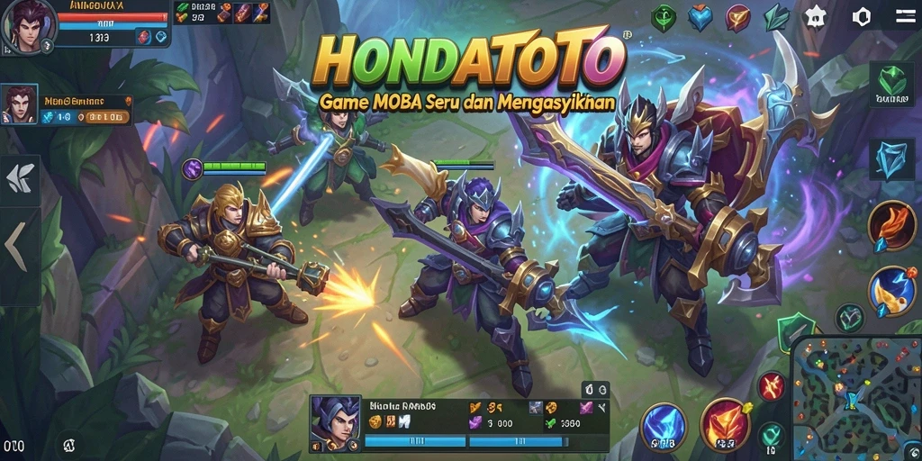 Screenshot menampilkan pertempuran intens di arena HONDATOTO.