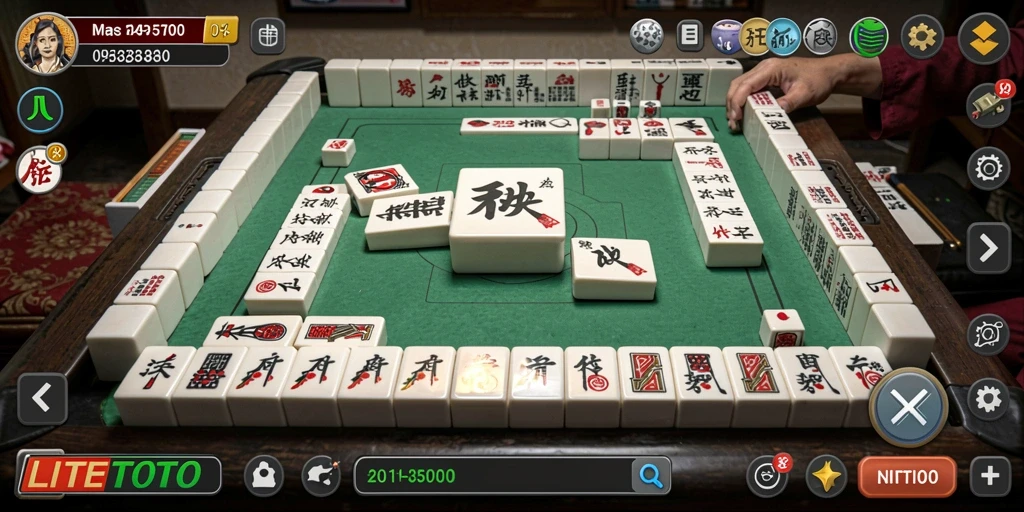Tampilan screenshot gameplay LITETOTO dengan tantangan Mahjong yang menyenangkan.
