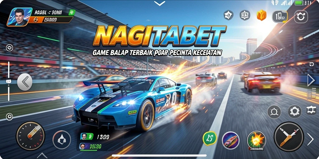 Tampilan gameplay seru dengan kecepatan tinggi di NAGITABET.
