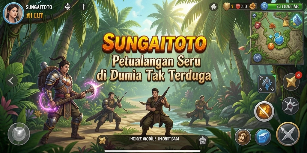 Tampilan gameplay penuh aksi dalam SUNGAITOTO yang menarik.