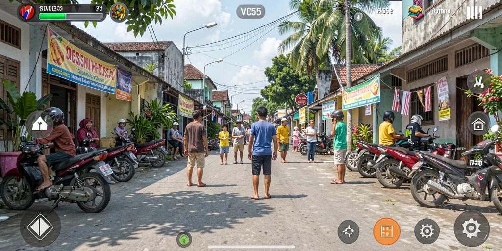 Tampilan gameplay VC55 yang mendalam dan memikat.
