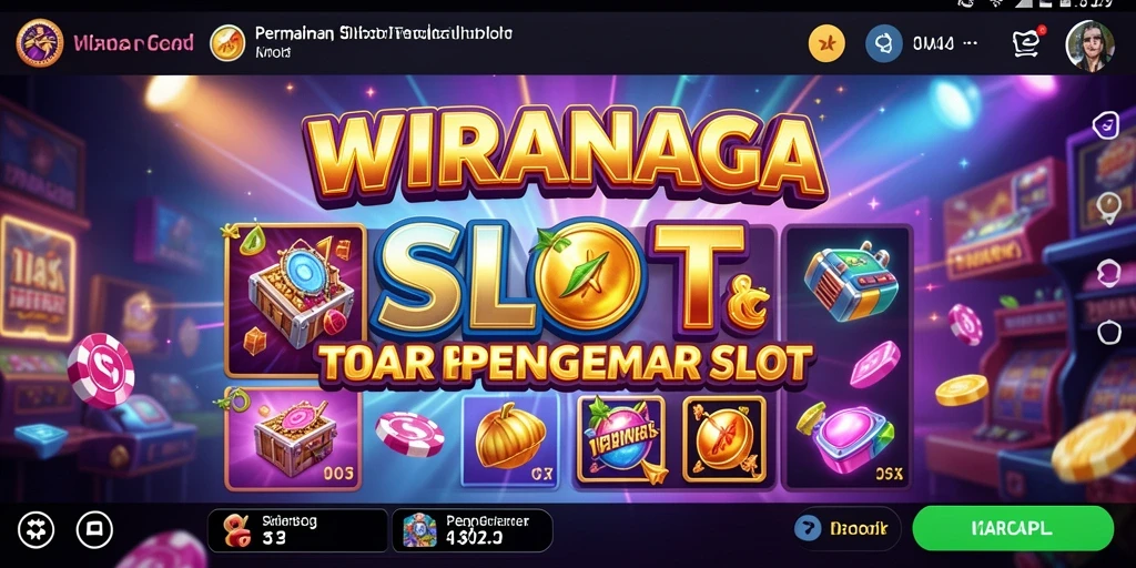 Tampilan gameplay seru dalam WIRANAGA yang penuh warna.